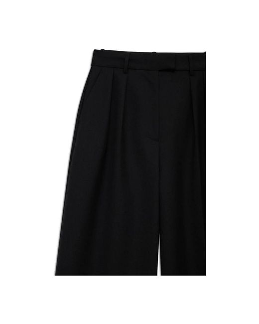 Anine Bing Black Wide Trousers