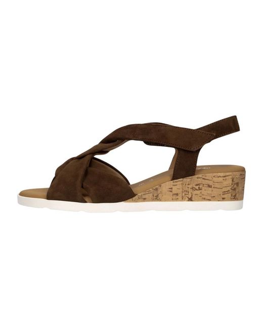 Gabor Brown 761 Flat Sandal