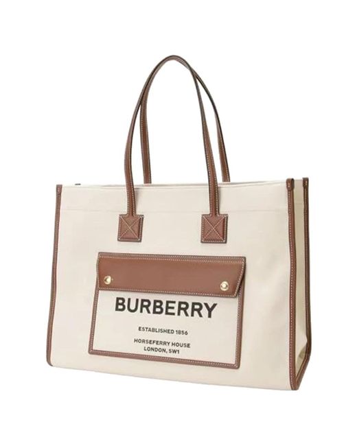 Burberry Natural Tote Bags