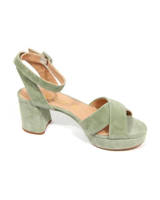 High Heel Sandals di Unisa in Green