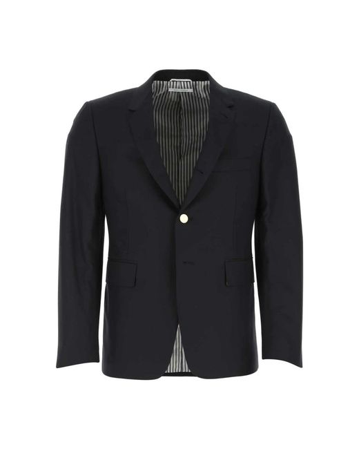 Thom Browne Midnight Twill Blazer in het Black voor heren