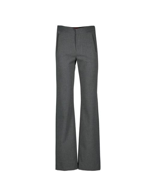 DIESEL Gray Wide Trousers