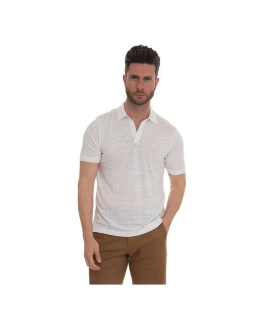 Gran Sasso White Polo Shirts for men
