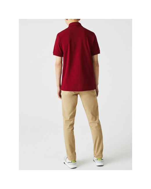Lacoste Red Polo Shirts for men