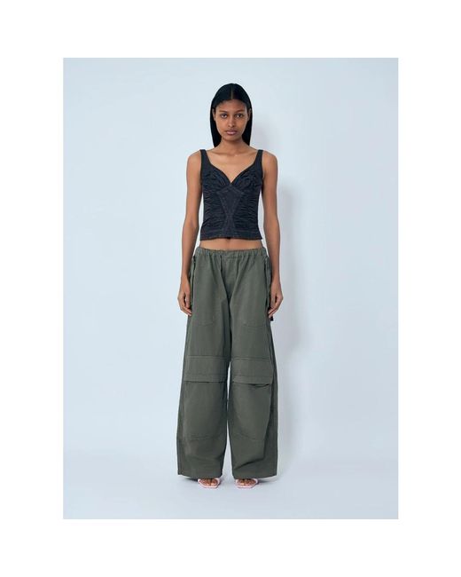 Alexander Wang Gray Wide Trousers