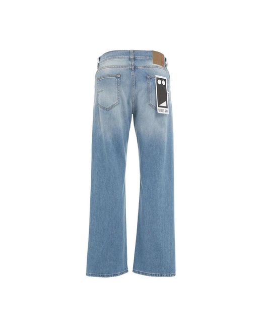 Mauro Grifoni Blue Weite jeans mit gürtelschlaufen
