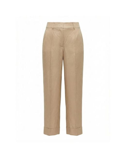 Peserico Natural Straight Trousers