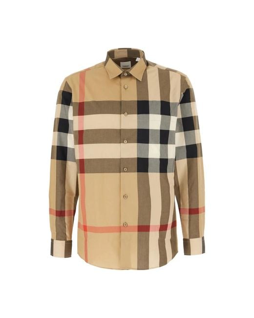 Burberry Stijlvolle Overhemden Voor Mannen En Vrouwen in het Natural voor heren