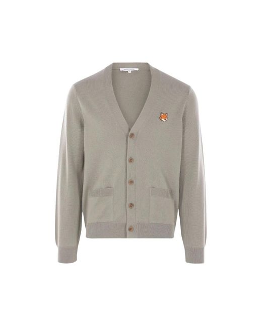 Cardigans Maison Kitsuné de hombre de color Gray