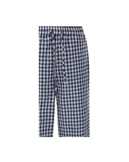 DUNST Blue Straight Trousers