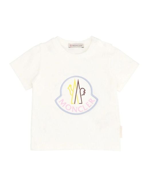 Moncler White T-Shirts