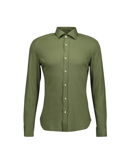 Boglioli Premium Baumwollhemd, Militärgrün in Green für Herren