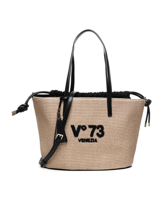V73 Black Shopping Bags