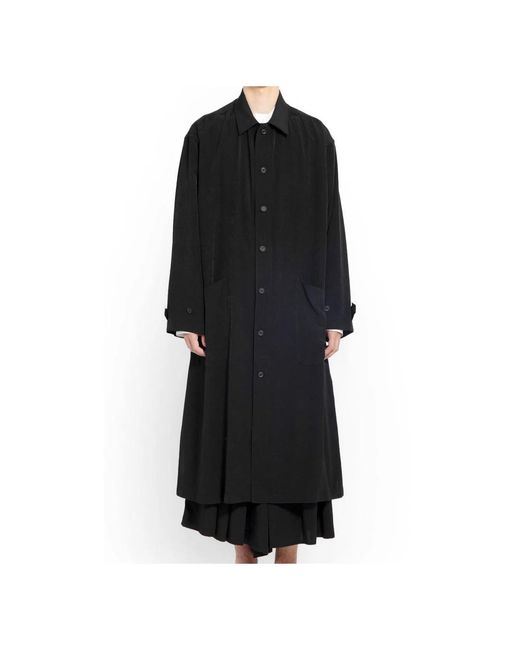 Yohji Yamamoto Satin kragen tel in Black für Herren