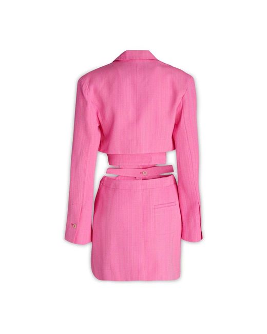 Jacquemus Pink Short Dresses