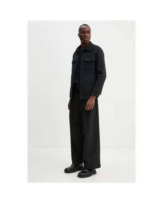 Theory Shirt Jacket in het Black voor heren