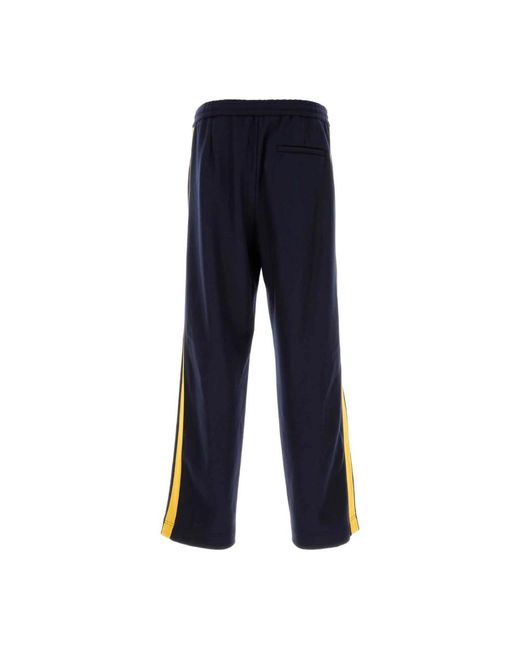 1989 STUDIO Broeken ,Blauw ,Wol Side Band Pant in het Blue voor heren