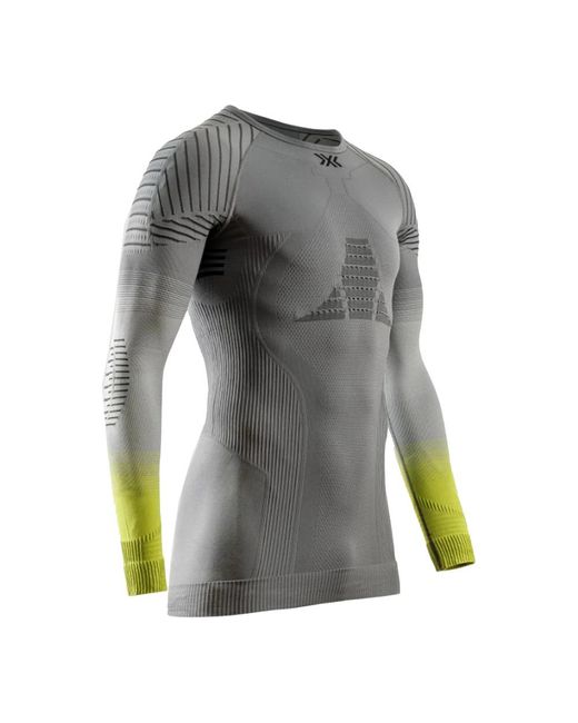 X Bionic Fitness ,Grijs ,Invent Fx Thermo-Active Longsleeve in het Gray voor heren