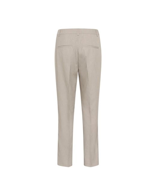 Kaffe Gray Slim-Fit Trousers