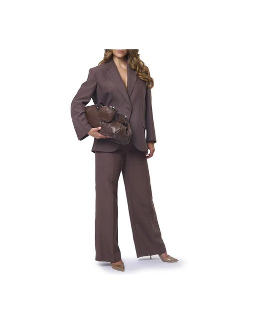 Weekend by Maxmara Brown Brauner Oversize-Blazer Mit Revers
