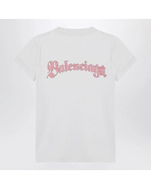 Balenciaga White T-Shirts