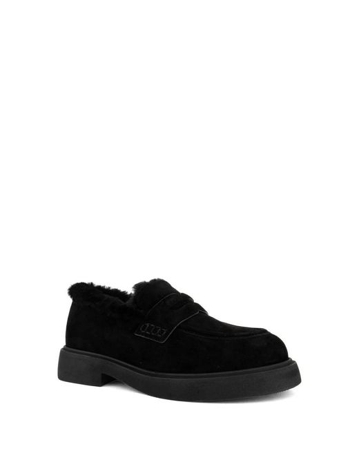 ADRIANNA FERETTI Black Loafers