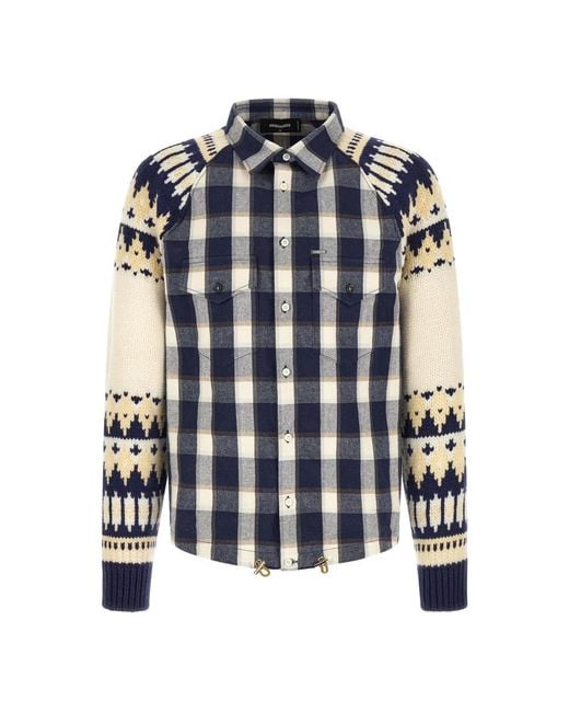 DSquared² Blue Casual Shirts for men