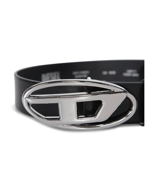 DIESEL Black Belts for men