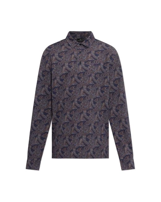 Etro Polo Hemden in het Blue voor heren
