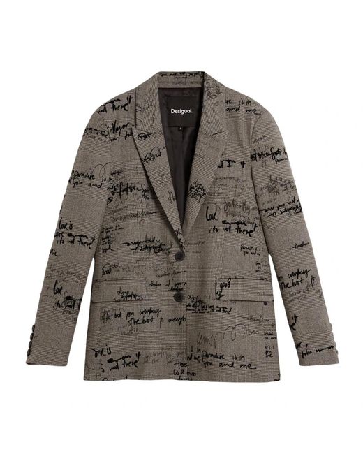 Blazers Desigual de color Gray