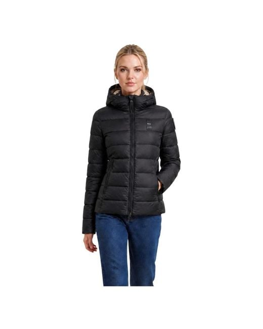 Winter Jackets Blauer de color Black