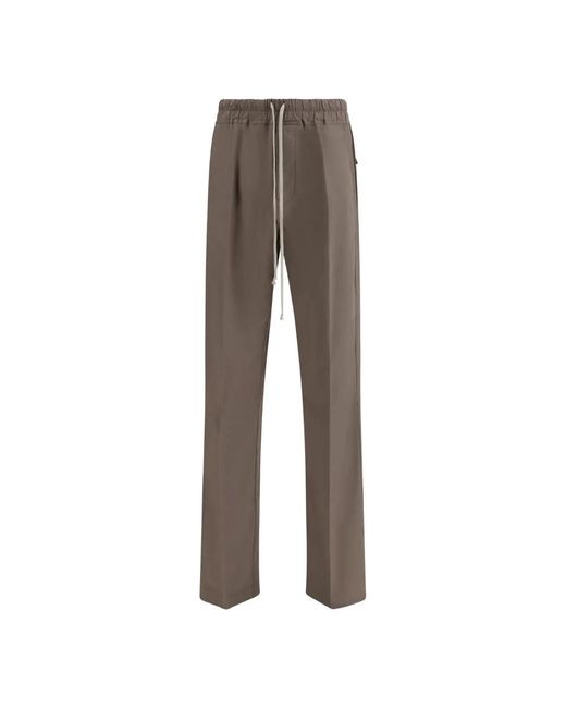 Rick Owens Gray Straight Trousers for men