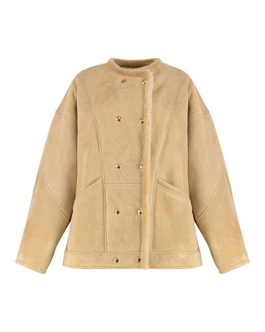 Leather Jackets di Halfboy in Natural