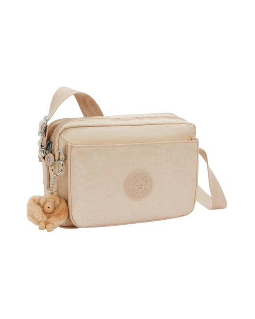 Kipling Verstelbare Schoudertas Met Meerdere Compartimenten in het Natural