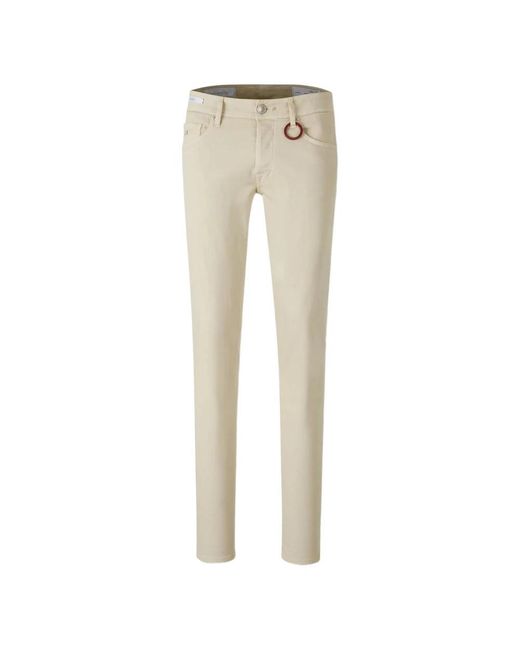 Tramarossa Natural Straight Trousers for men