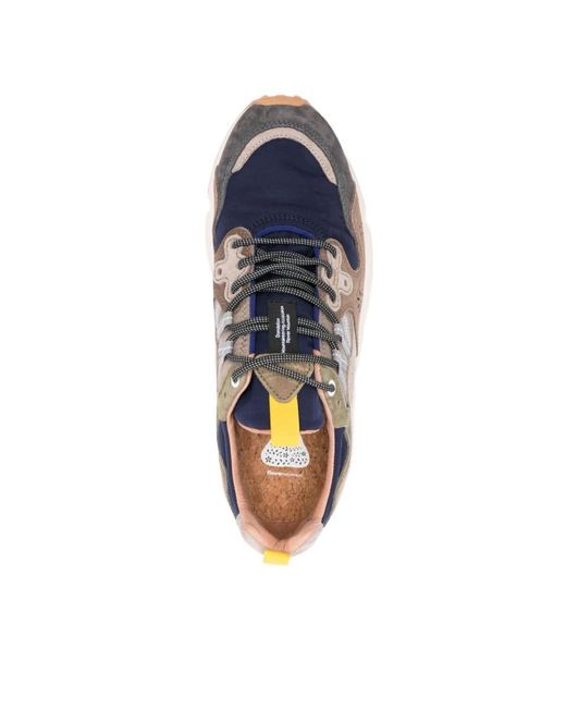 Flower Mountain Blue Sneakers for men