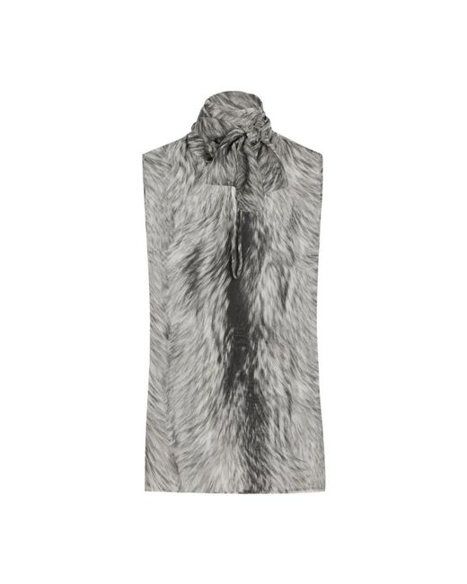 Dolce & Gabbana Gray Sleeveless Tops