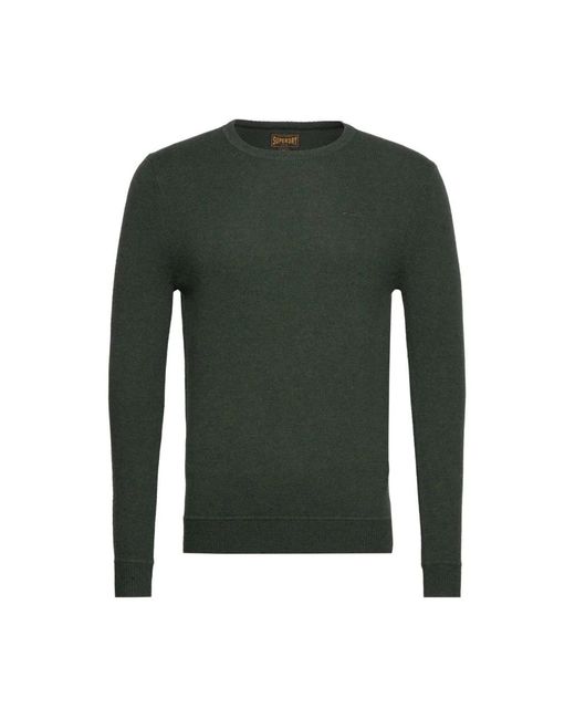 Round-Neck Knitwear Superdry de hombre de color Green