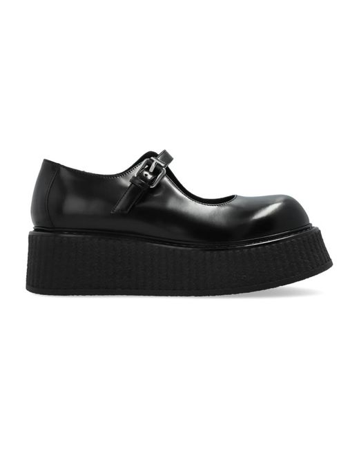 Moschino Black Ballerina Shoes