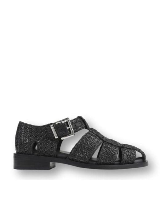 Bronx Black Stilvolle fischer sandalen