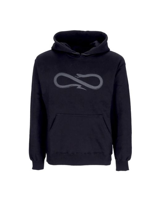 Propaganda Hoodies & Sweatvesten ,Zwart ,Katoen Zwarte Logo Hoodie Lange Mouw in het Blue voor heren