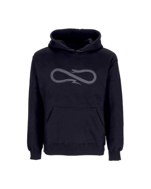 Propaganda Hoodies & Sweatvesten ,Zwart ,Katoen Zwarte Logo Hoodie Lange Mouw in het Blue voor heren