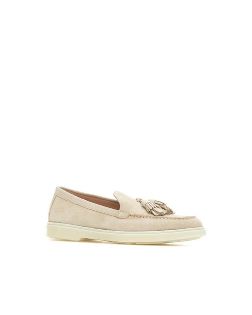 Santoni Natural Loafers