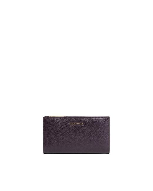 Coccinelle Purple Metallic Soft Wallet