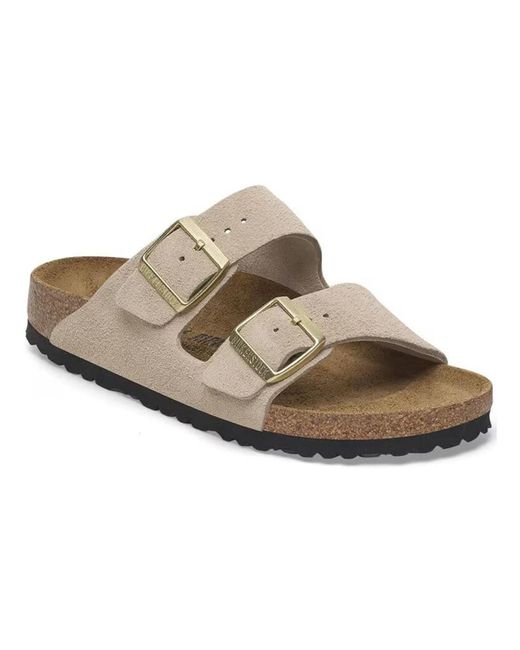 Birkenstock Brown Sliders