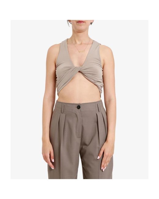 Sleeveless Tops Aniye By de color Brown