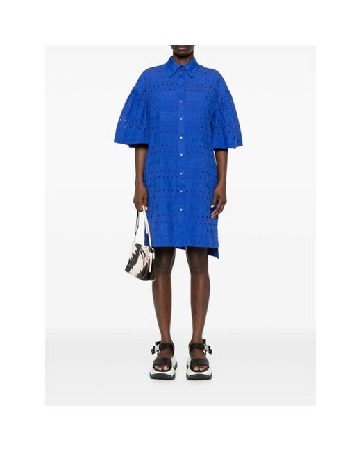 Dresses > day dresses > shirt dresses Karl Lagerfeld en coloris Blue