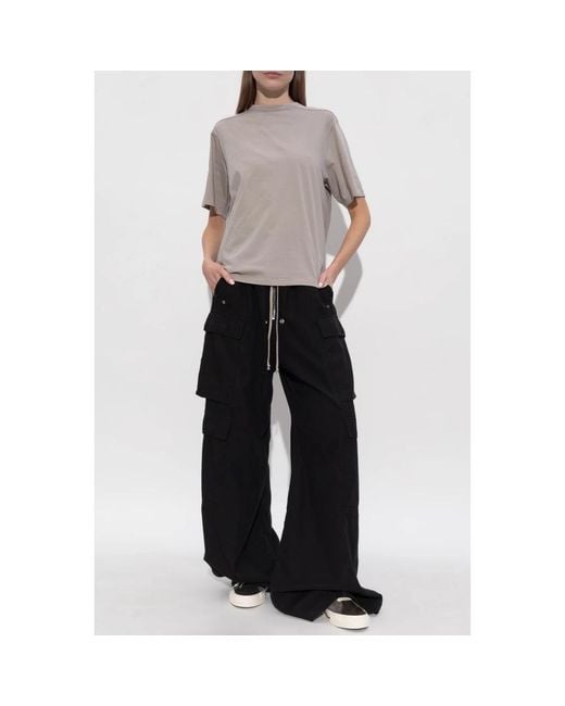 Rick Owens Black Wide Trousers