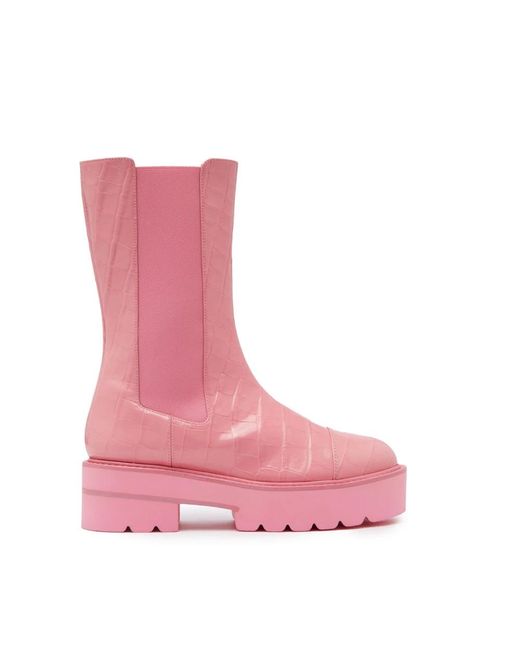 Stuart Weitzman Pink Presley Ultralift Bootie