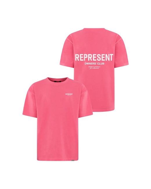 Represent Pink T-Shirts for men